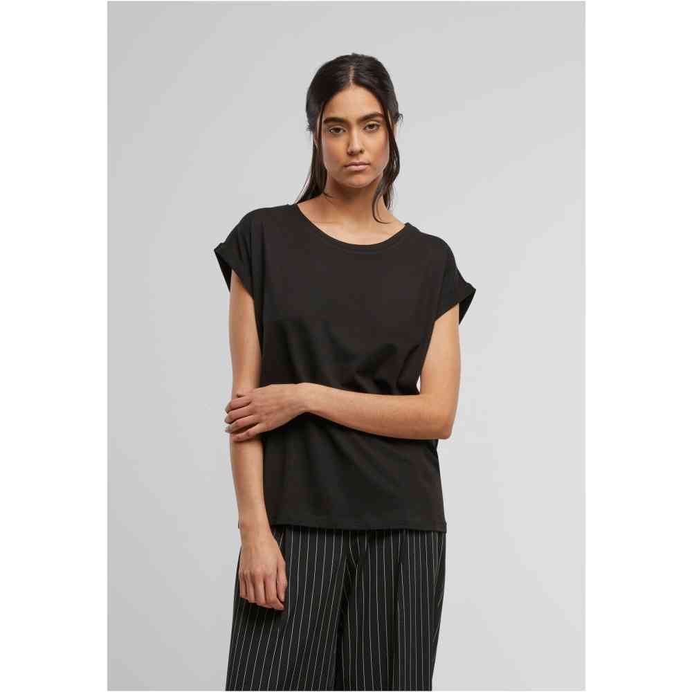 Urban Classics - Viscose Extended Shoulder Top - Schwarz
